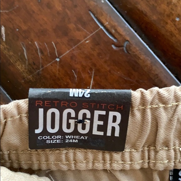 NWT kids Jogger pull on pants 24M  retro stitch - Picture 3 of 5